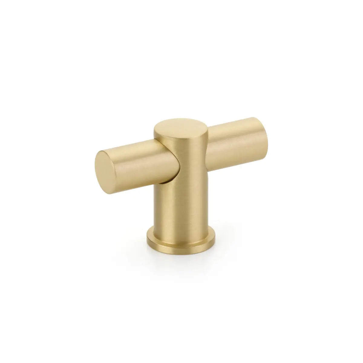 Schaub Fonce', T-knob, Satin Brass bar, Satin Brass stem Schaub Hentell Schaub