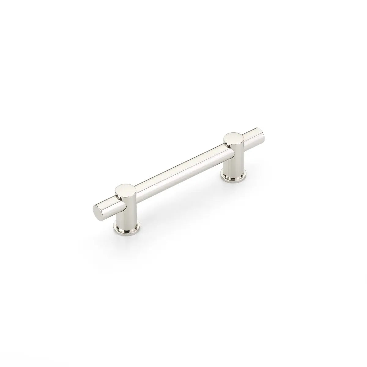 Schaub Fonce', Bar Pull, 4" cc with Polished Nickel bar and Polished Nickel stems Schaub Hentell Schaub