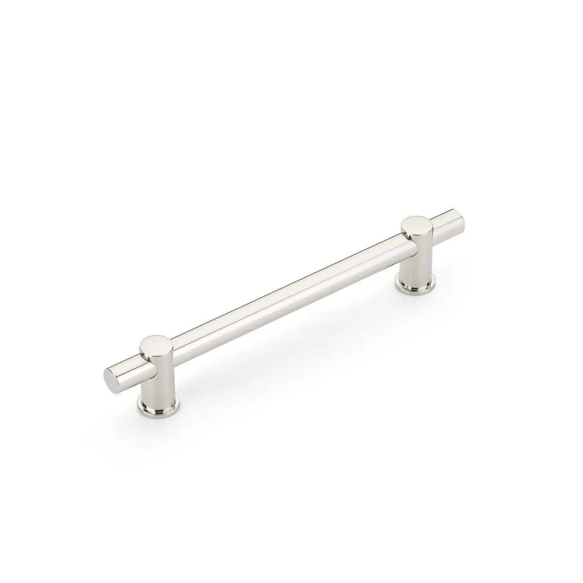 Schaub Fonce', Bar Pull, 6" cc with Polished Nickel Bar and Polished Nickel stems Schaub Hentell Schaub