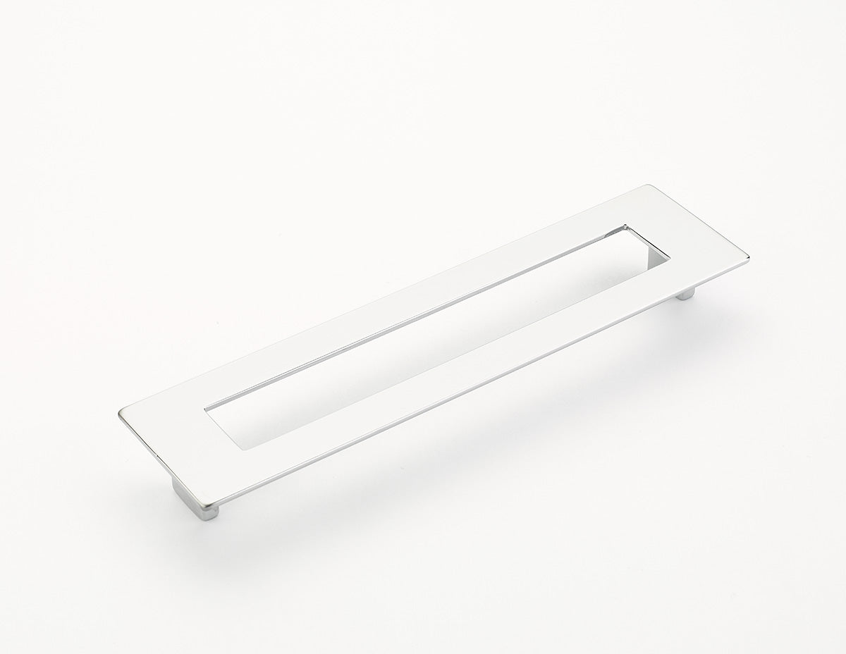 Schaub Finestrino, Flat Rectangle Pull, Matte Chrome, 192 mm cc