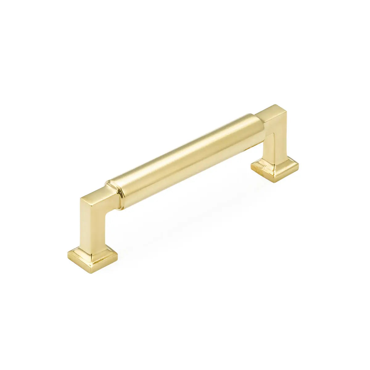 Schaub Haniburton, Pull, 4" cc, Unlacquered Brass Schaub Hentell Schaub