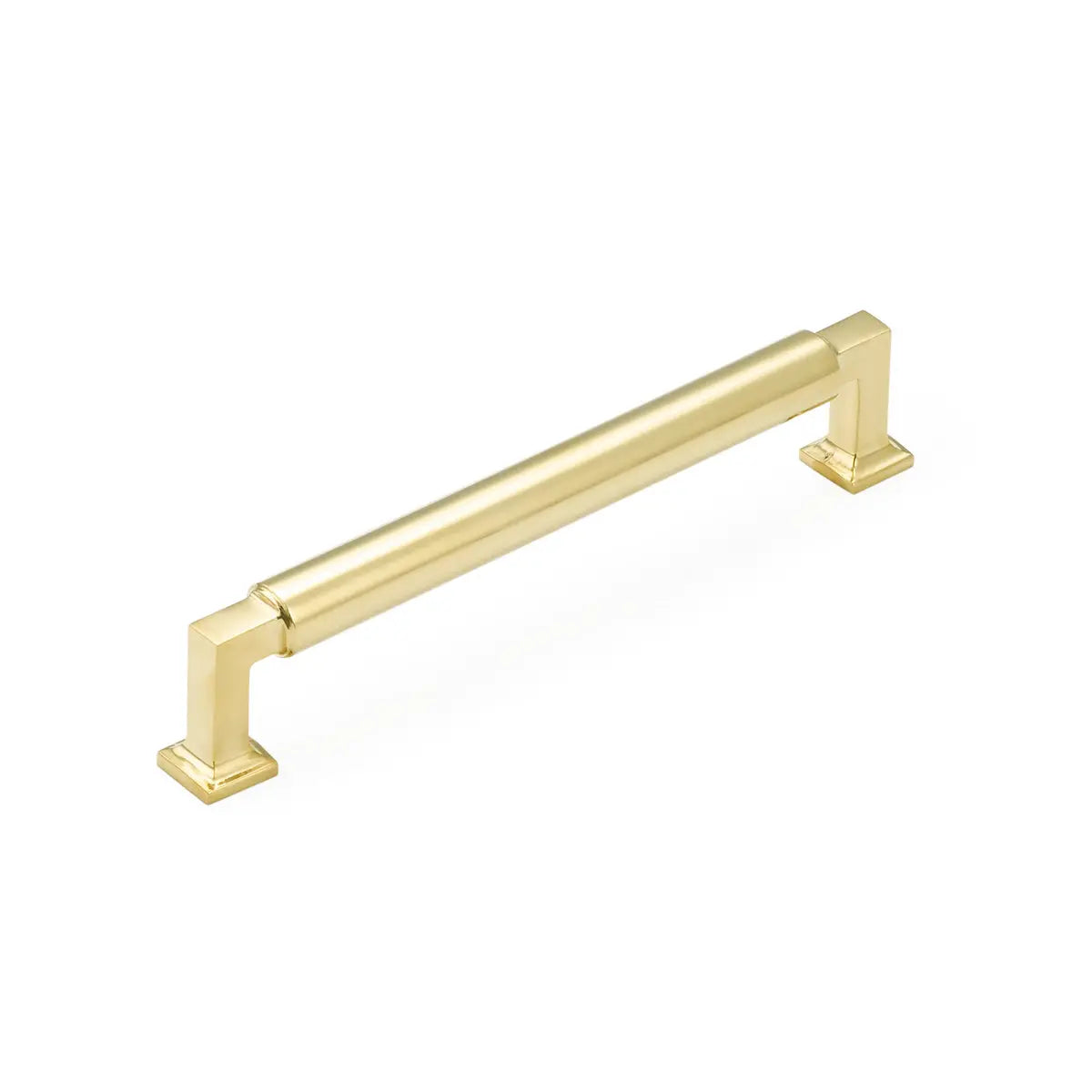 Schaub Haniburton, Pull, 6" cc, Unlacquered Brass Schaub Hentell Schaub
