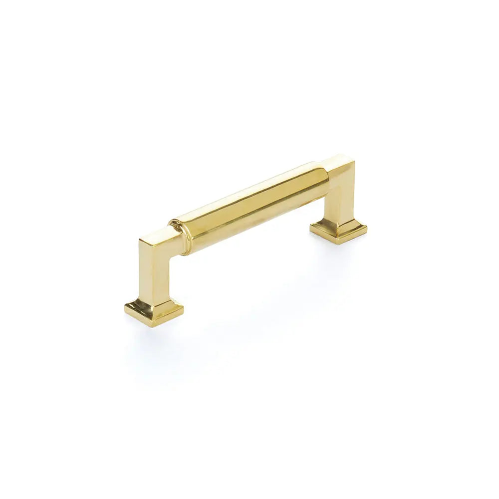 Schaub Haniburton, Pull, 3.5" cc, Unlacquered Brass Schaub Hentell Schaub