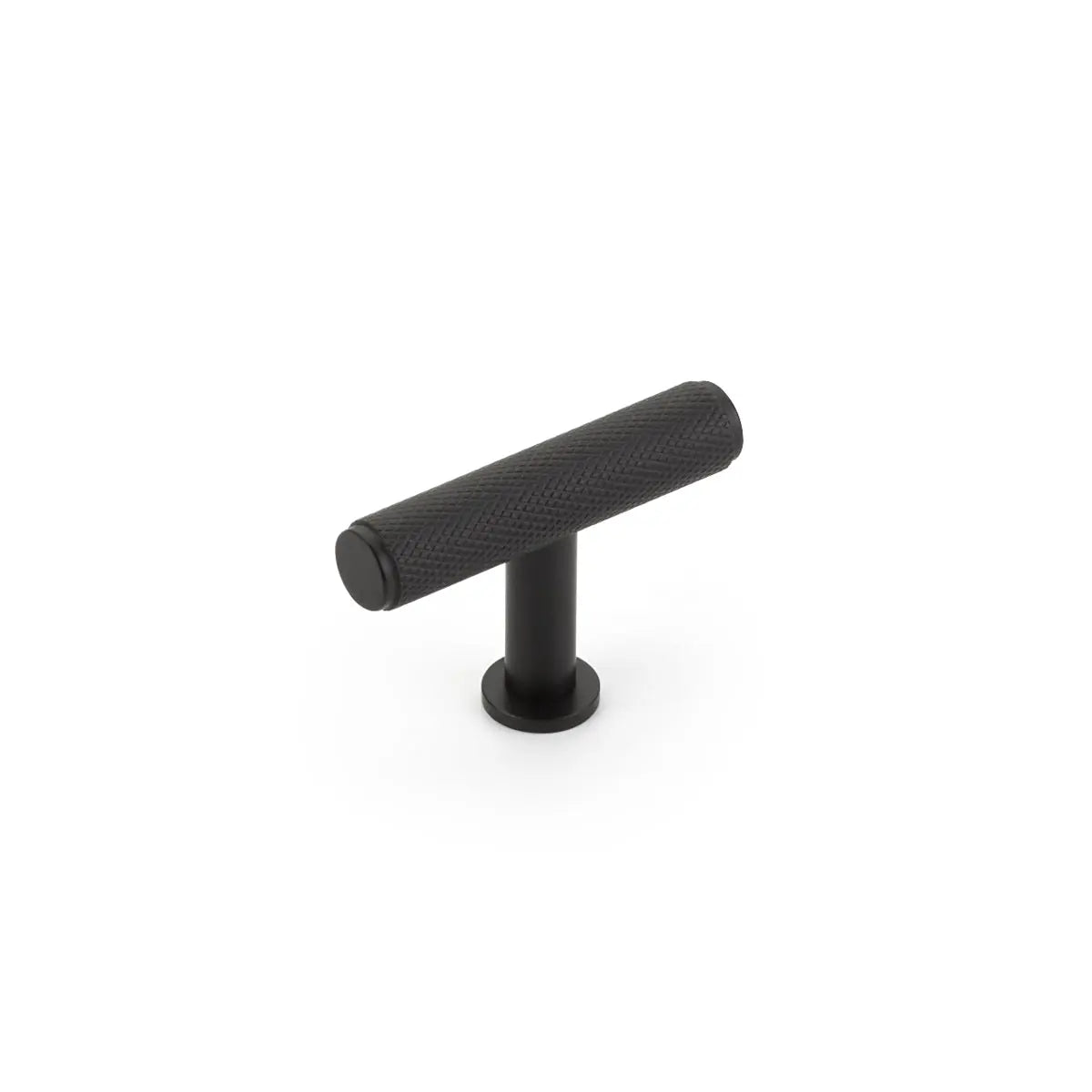 Schaub Pub House, T-Knob, Knurled, Matte Black, 2" Schaub Hentell Schaub