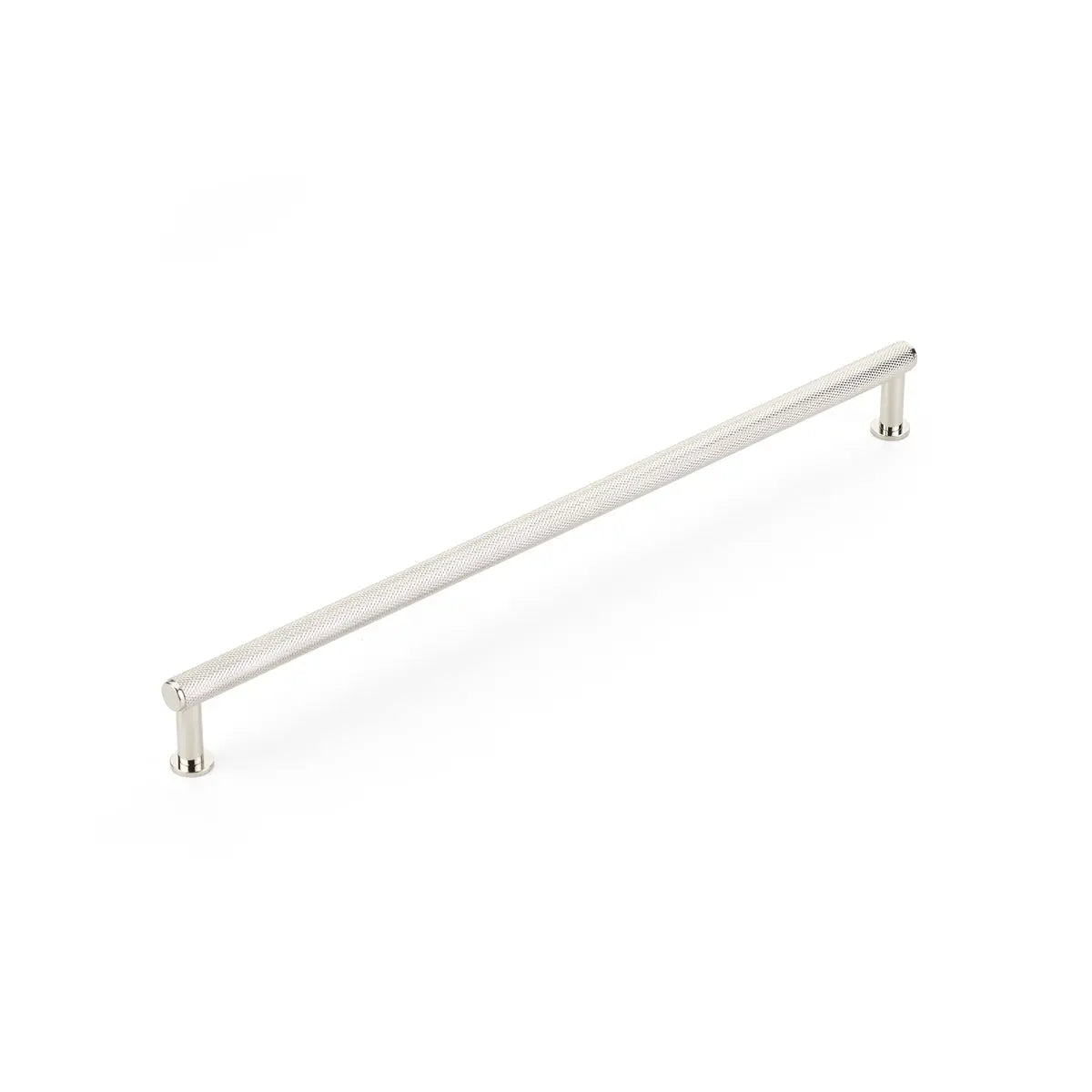 Schaub Pub House, Pull, Knurled, Polished Nickel, 12" cc Schaub Hentell Schaub