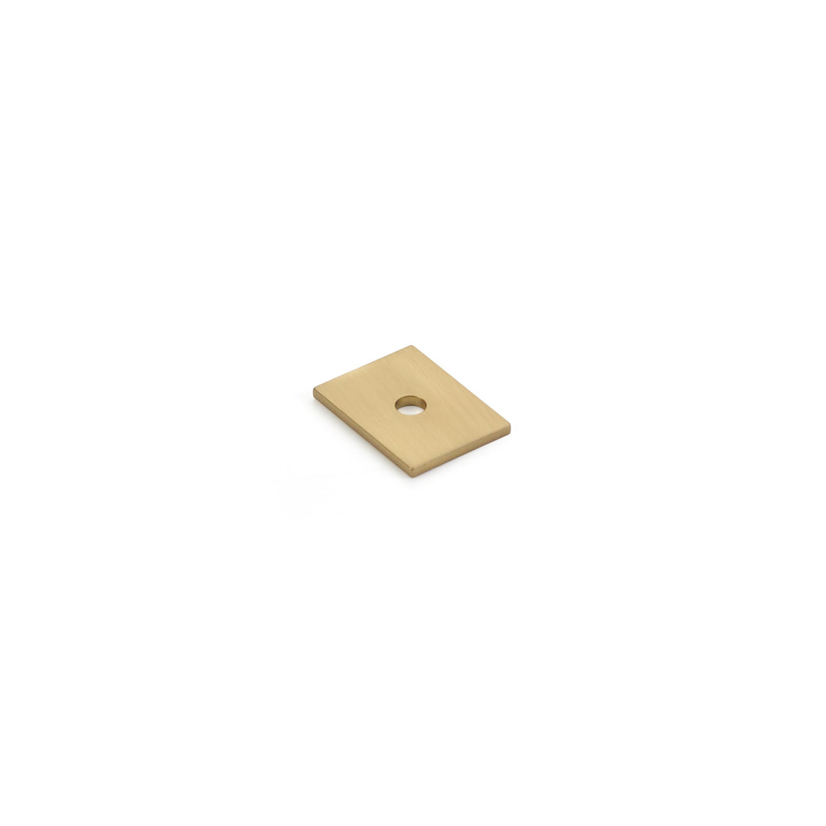 Schaub Pub House, Backplate for Knob, Signature Satin Brass, 1" x 3/4"