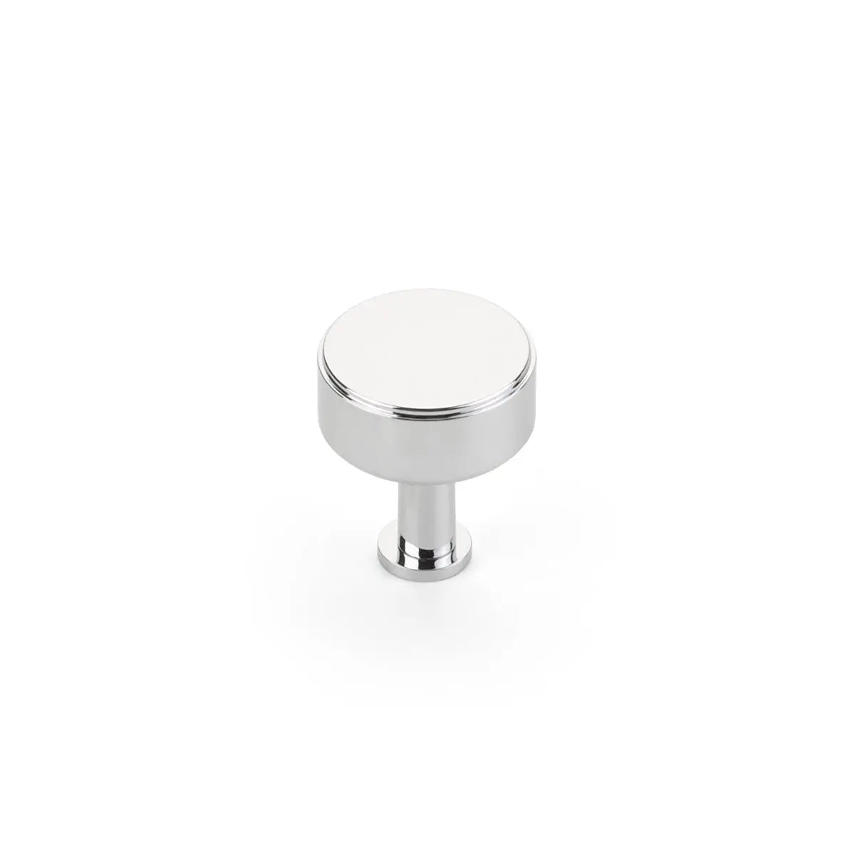 Schaub Pub House, Round Knob, Smooth, Polished Chrome, 1-1/4" dia Schaub Hentell Schaub