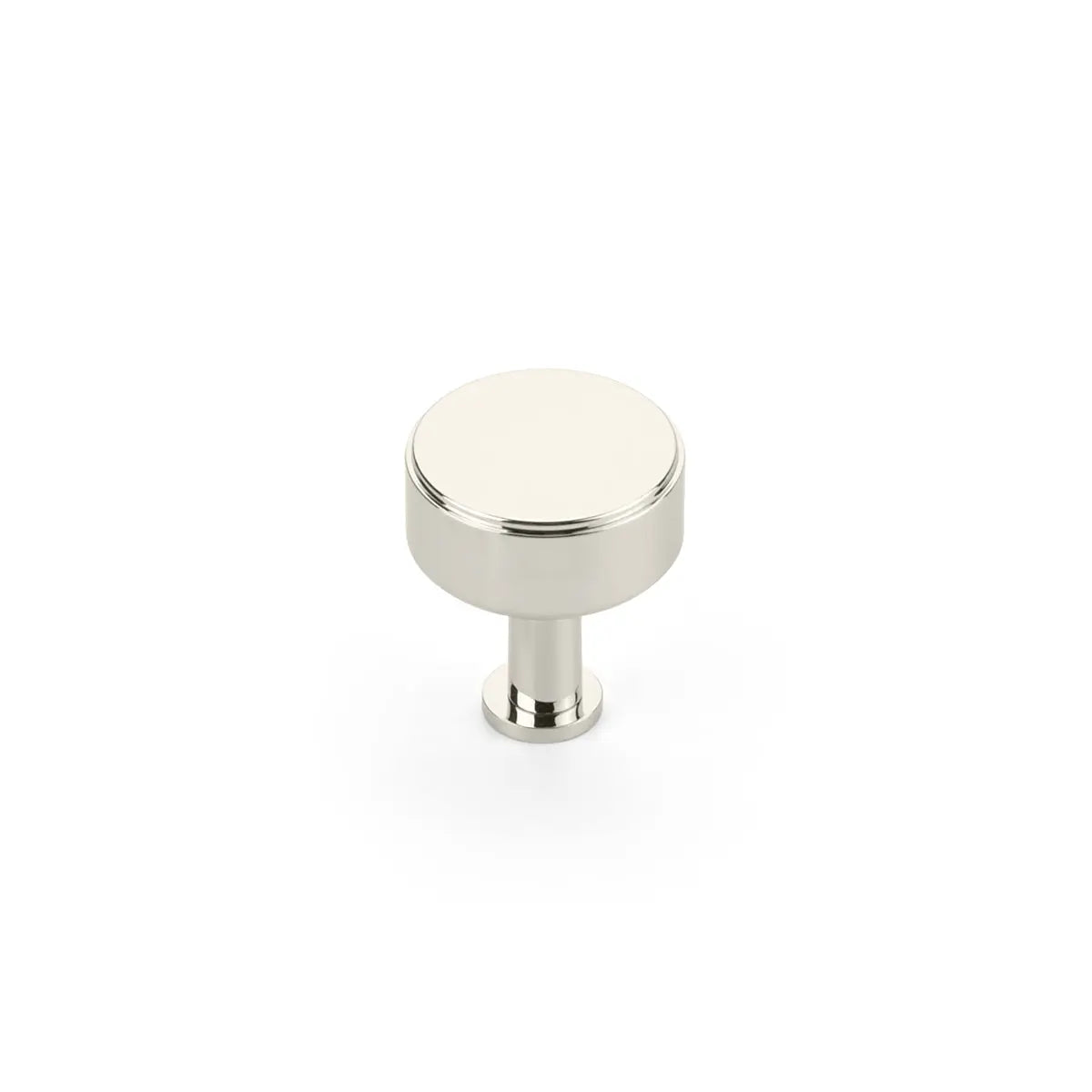 Schaub Pub House, Round Knob, Smooth, Polished Nickel, 1-1/4" dia Schaub Hentell Schaub