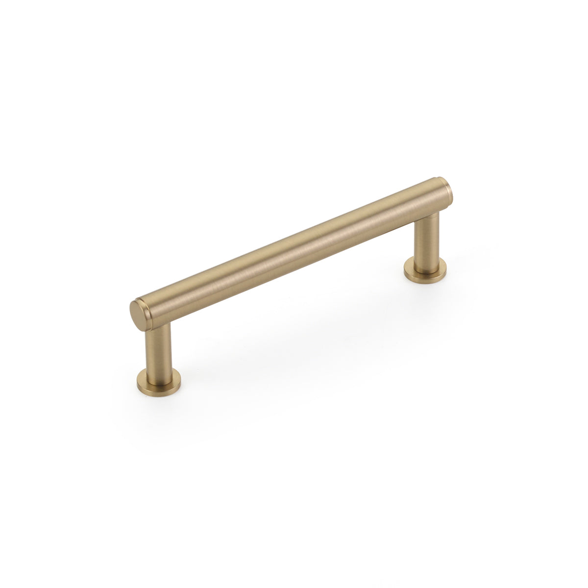 Schaub Pub House, Pull, Smooth, Signature Satin Brass, 4" cc