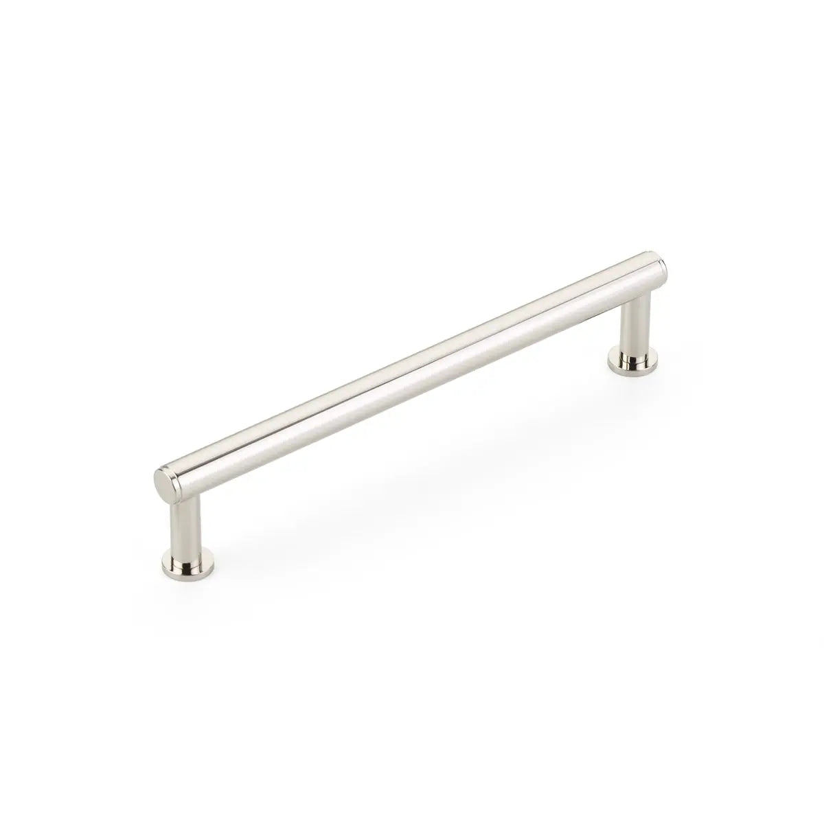 Schaub Pub House, Pull, Smooth, Polished Nickel, 6" cc Schaub Hentell Schaub