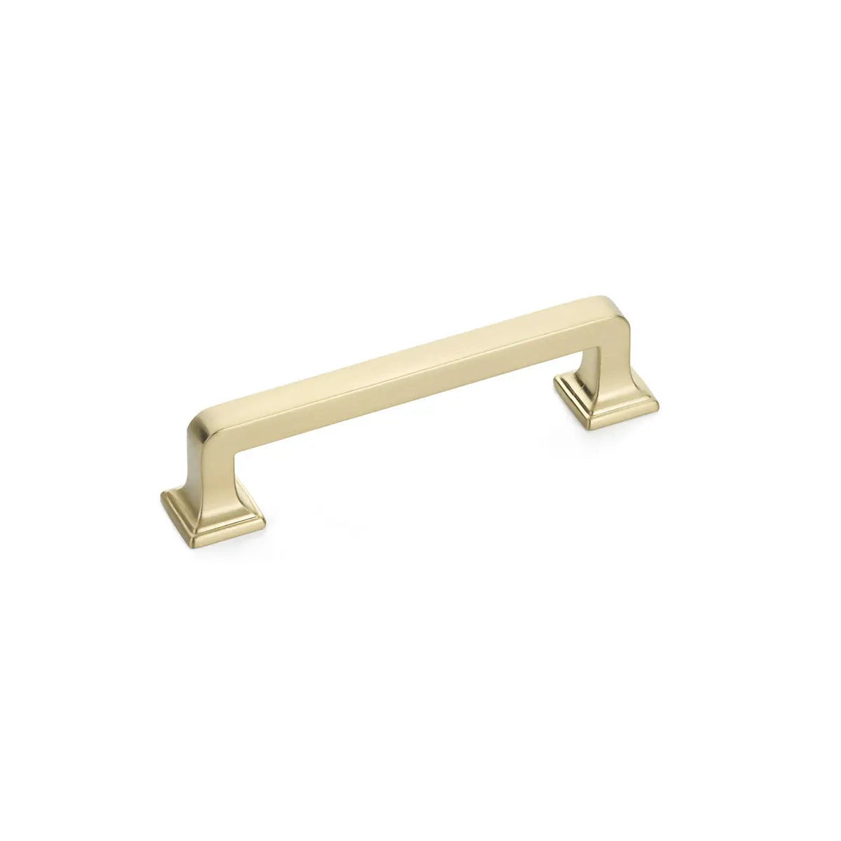 Schaub Menlo Park, Pull, Signature Satin Brass, 3-1/2" cc Schaub Hentell Schaub