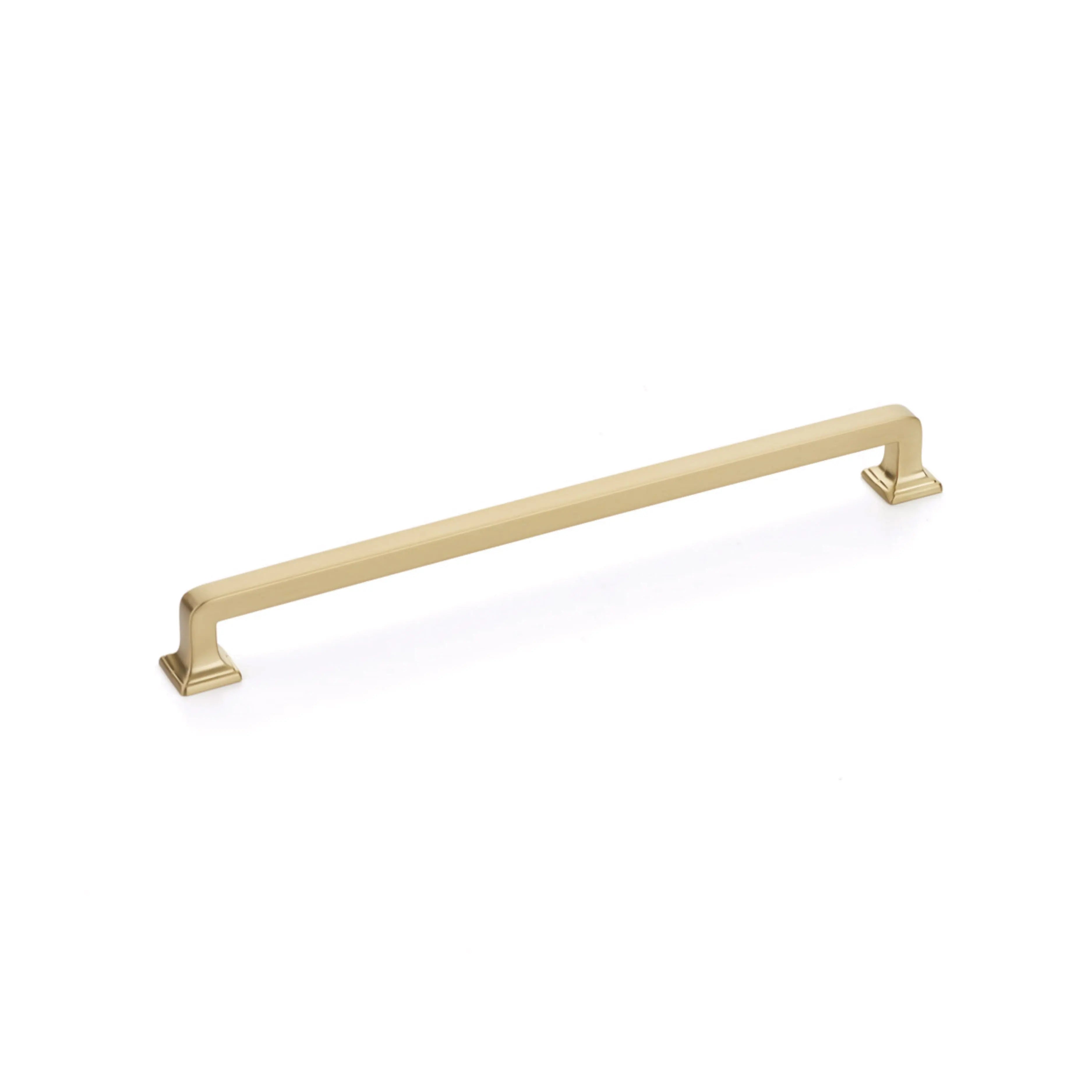 Schaub Menlo Park, Pull, Signature Satin Brass, 10" cc Schaub Hentell Schaub