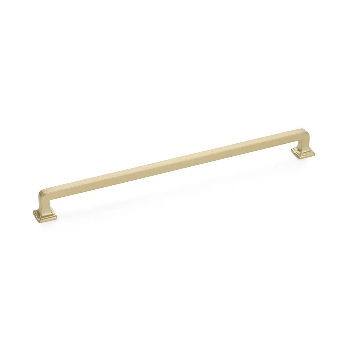 Schaub Menlo Park, Pull, Signature Satin Brass, 12" cc Schaub Hentell Schaub