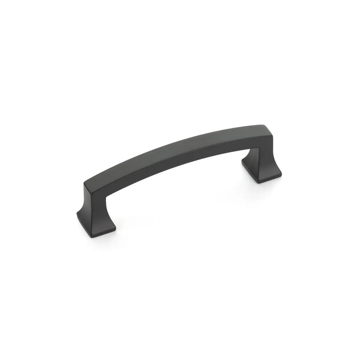 Schaub Menlo Park, Arched Pull, Matte Black, 3-1/2" cc Schaub Hentell Schaub