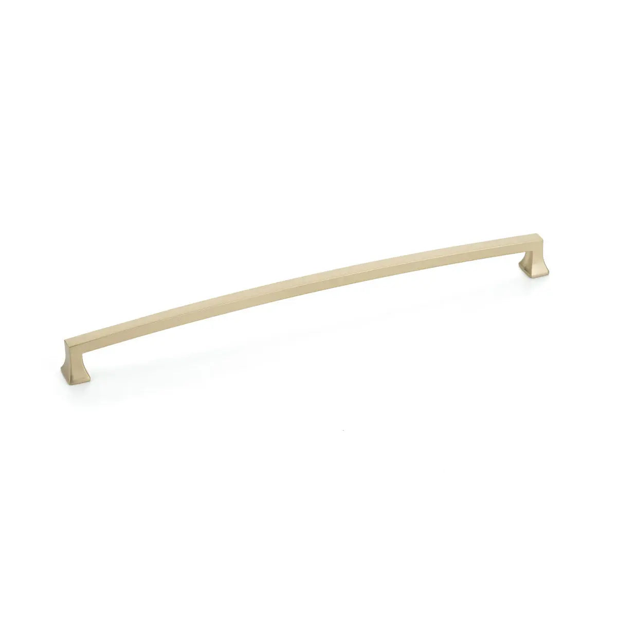 Schaub Menlo Park, Arched Pull, Signature Satin Brass, 12" cc Schaub Hentell Schaub