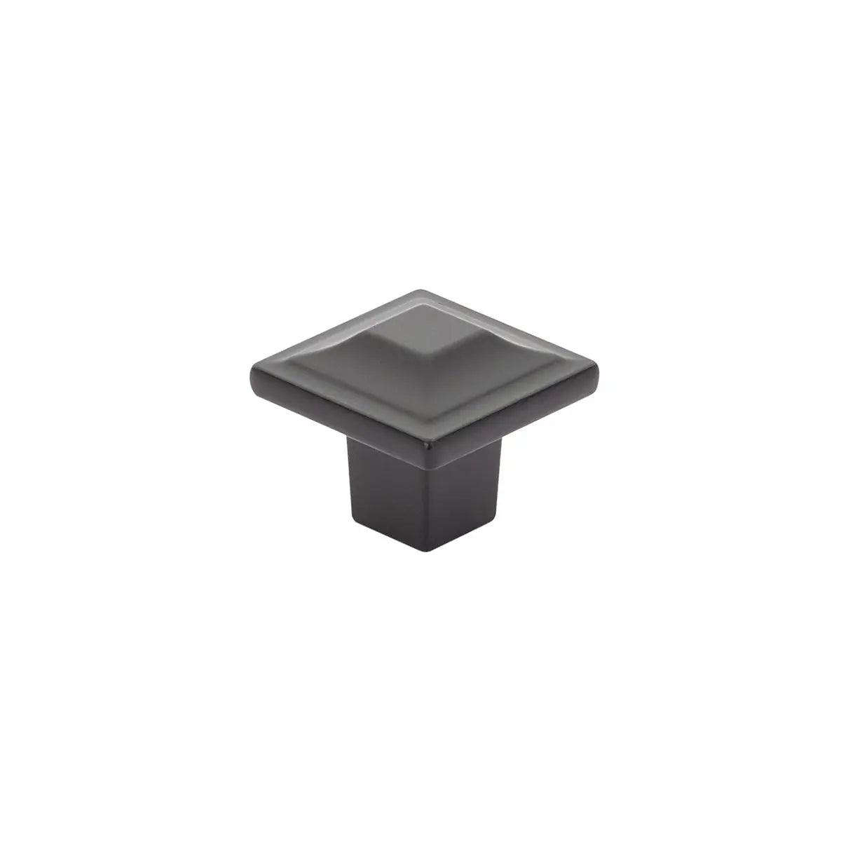Schaub Menlo Park, Square Knob, Matte Black, 1-1/4" Schaub Hentell Schaub