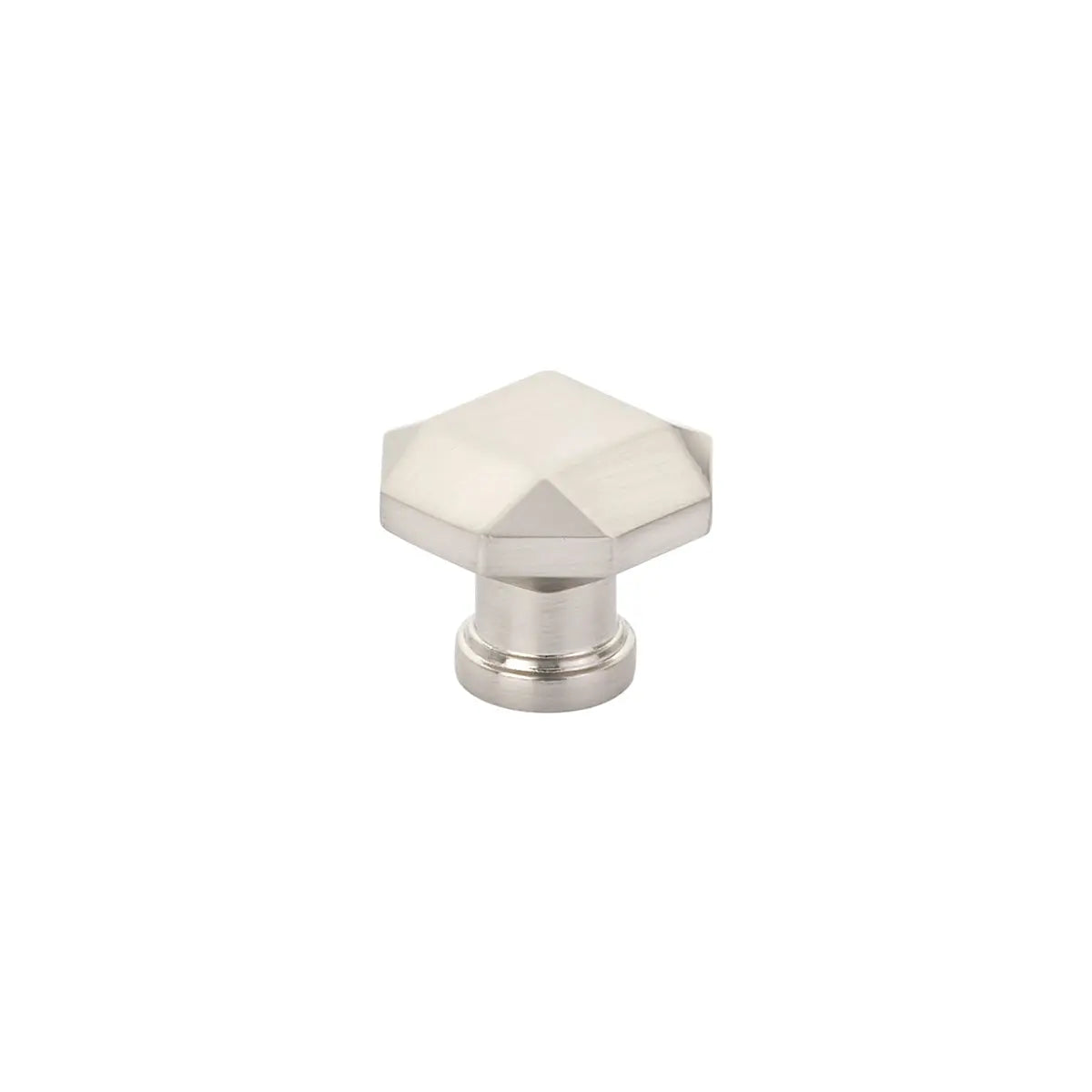 Schaub Menlo Park, Facet Knob, Brushed Nickel, 1-1/4" Schaub Hentell Schaub