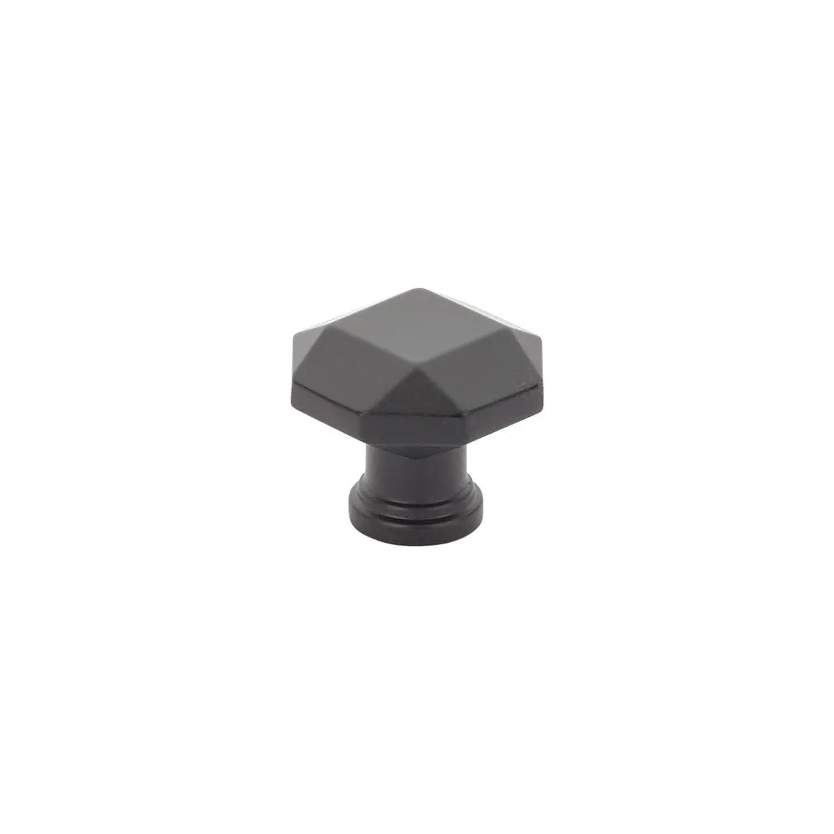 Schaub Menlo Park, Facet Knob, Matte Black, 1-1/4" Schaub Hentell Schaub