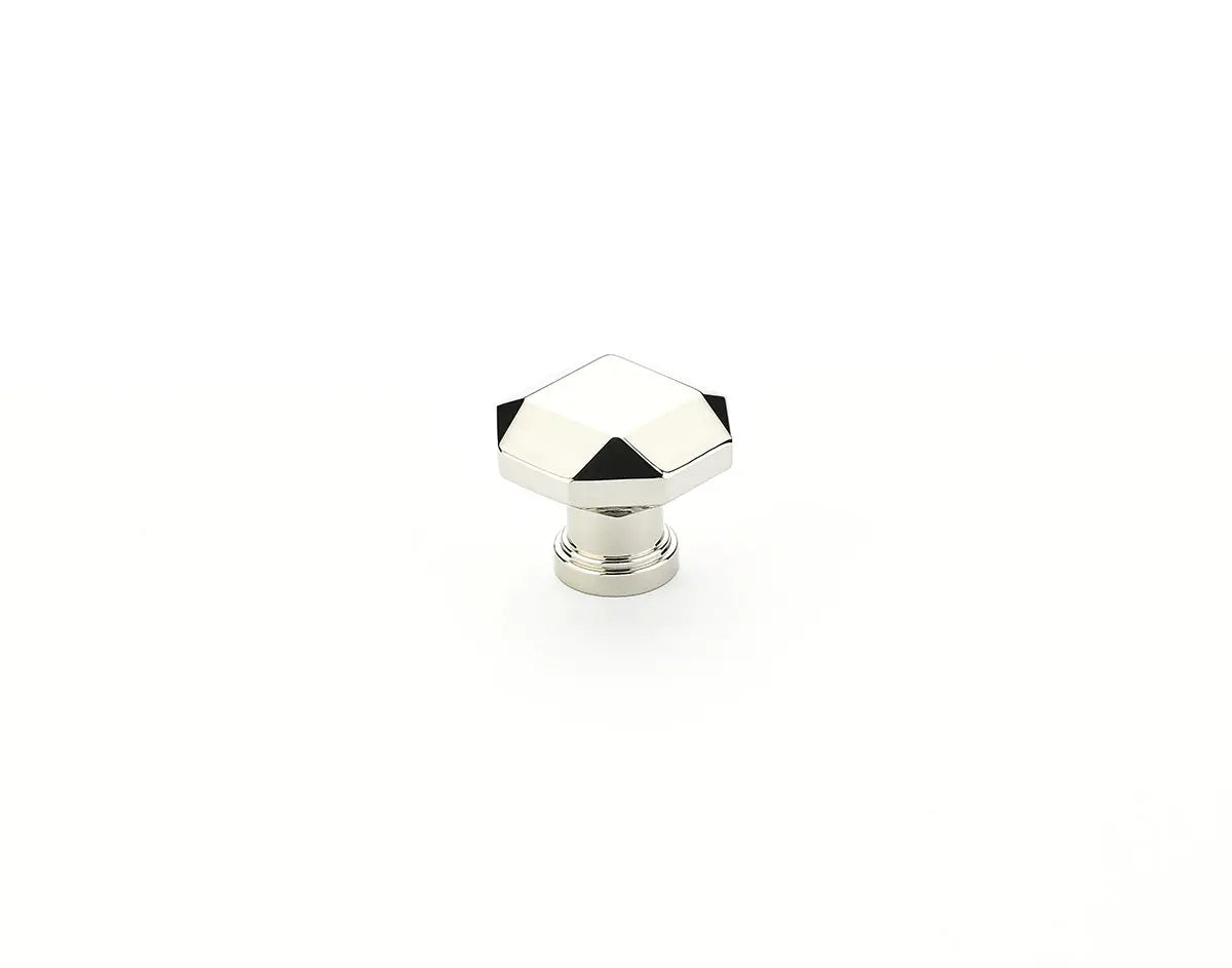 Schaub Menlo Park, Facet Knob, Polished Nickel, 1-1/4" Schaub Hentell Schaub