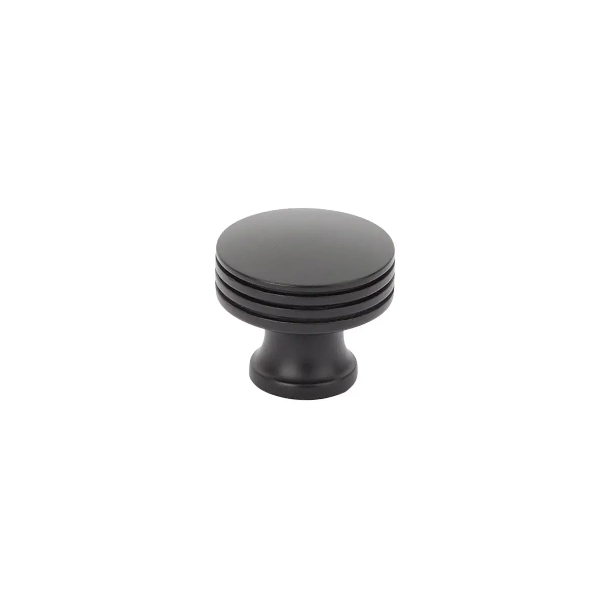 Schaub Menlo Park, Round Knob, Matte Black, 1-1/4" Schaub Hentell Schaub