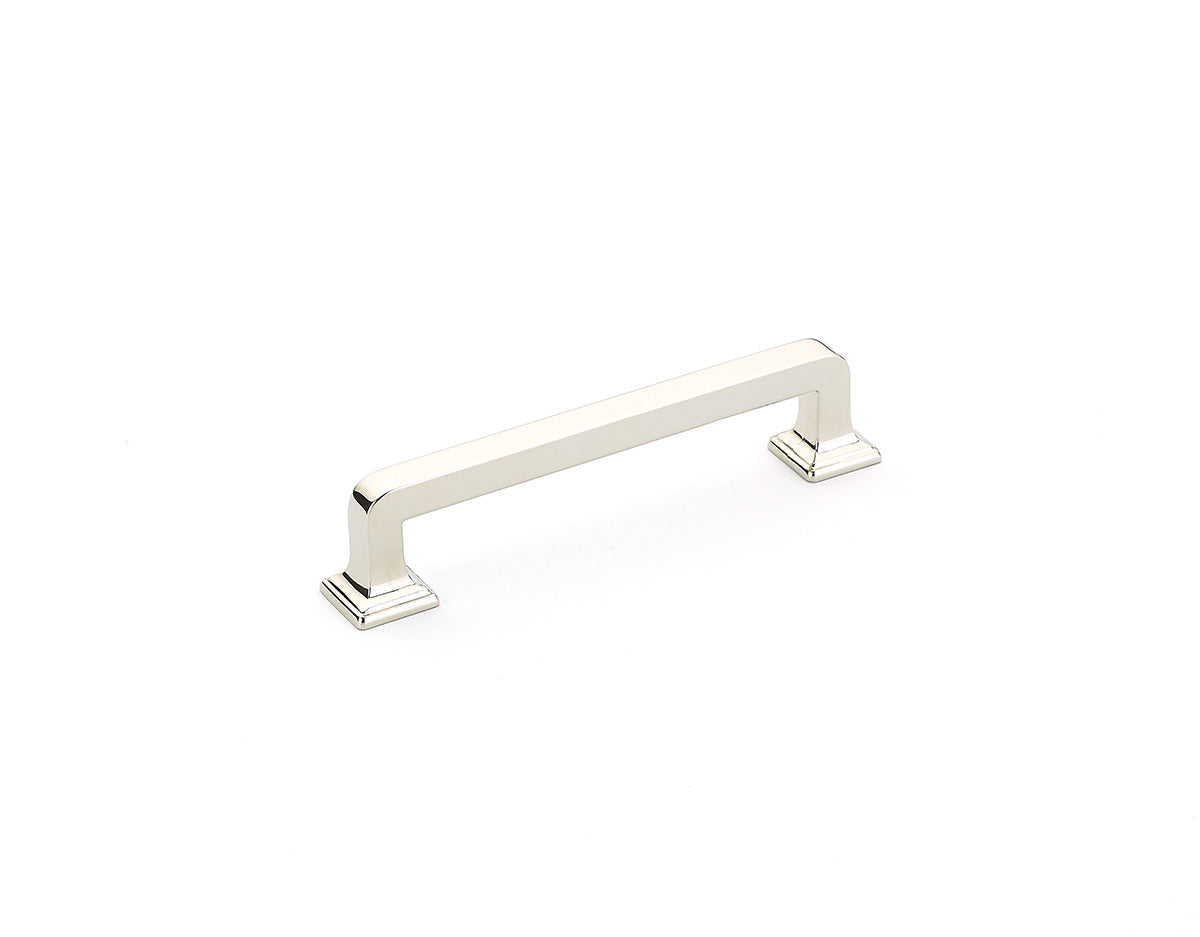 Schaub Menlo Park, Pull, Polished Nickel, 4" cc