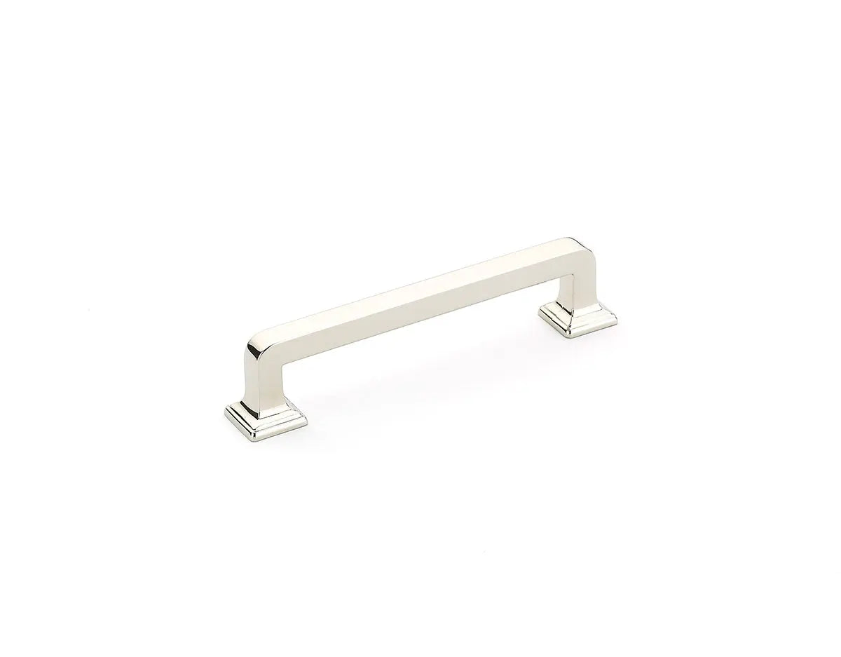 Schaub Menlo Park, Pull, Polished Nickel, 4" cc Schaub Hentell Schaub