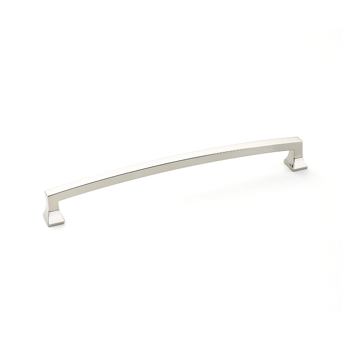 Schaub Menlo Park, Arched Pull, Polished Nickel, 8" cc Schaub Hentell Schaub
