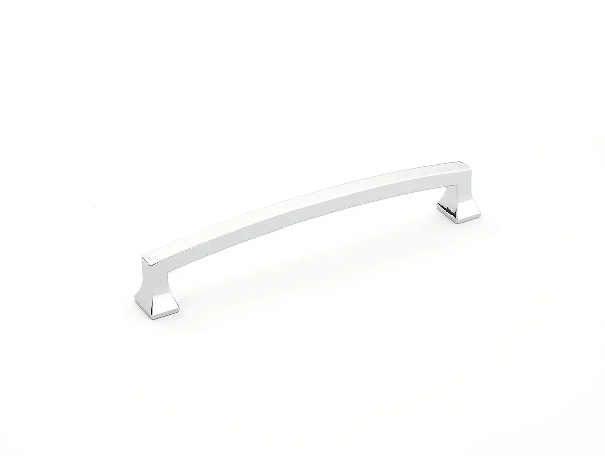 Schaub Menlo Park, Arched Pull, Polished Chrome, 6" cc Schaub Hentell Schaub