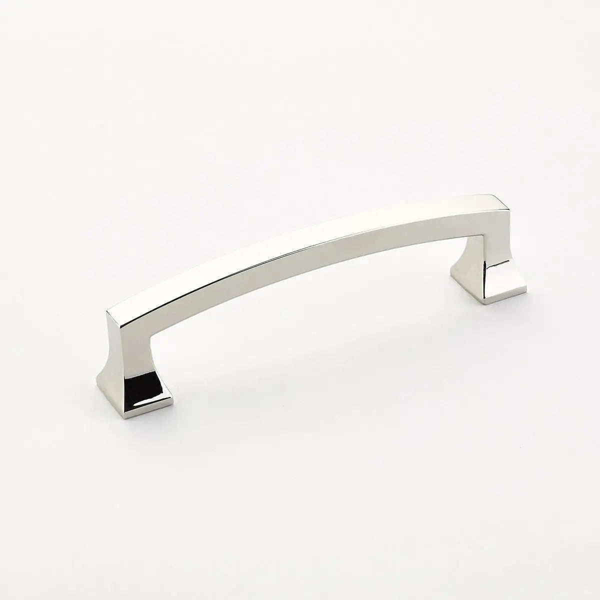 Schaub Menlo Park, Arched Pull, Polished Nickel, 4" cc Schaub Hentell Schaub