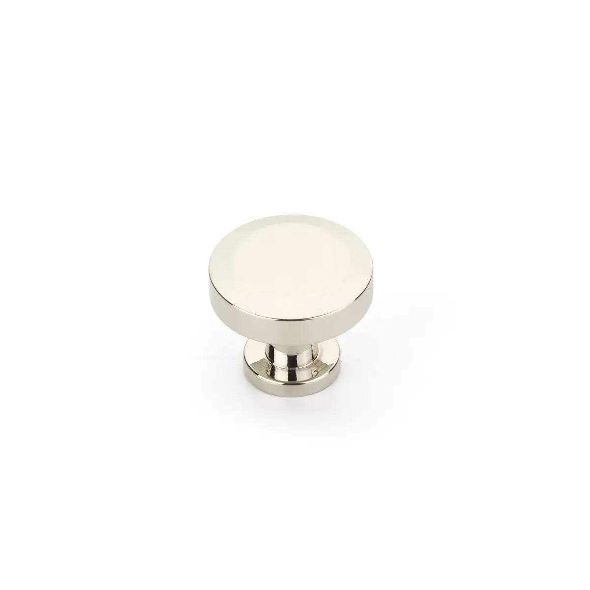 Schaub Heathrow Round Knob, Polished Nickel, 1-1/4" Schaub Hentell Schaub