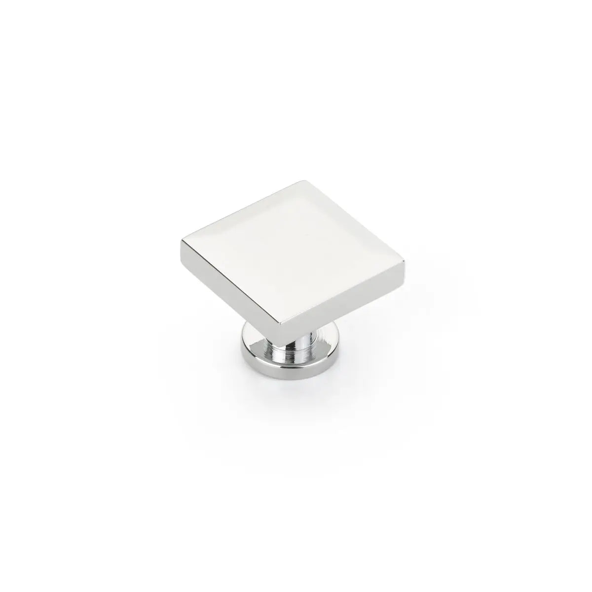 Schaub Heathrow Square Knob, Polished Chrome, 1-1/4" Schaub Hentell Schaub