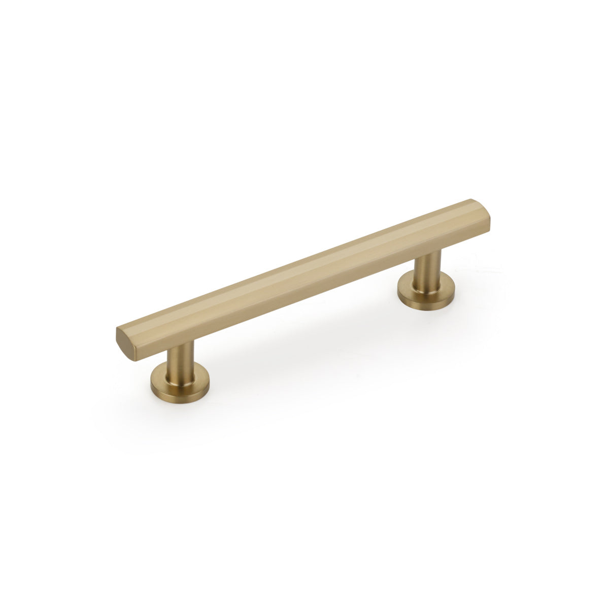 Schaub Heathrow Pull, 4" cc, Signature Satin Brass Schaub Hentell Schaub