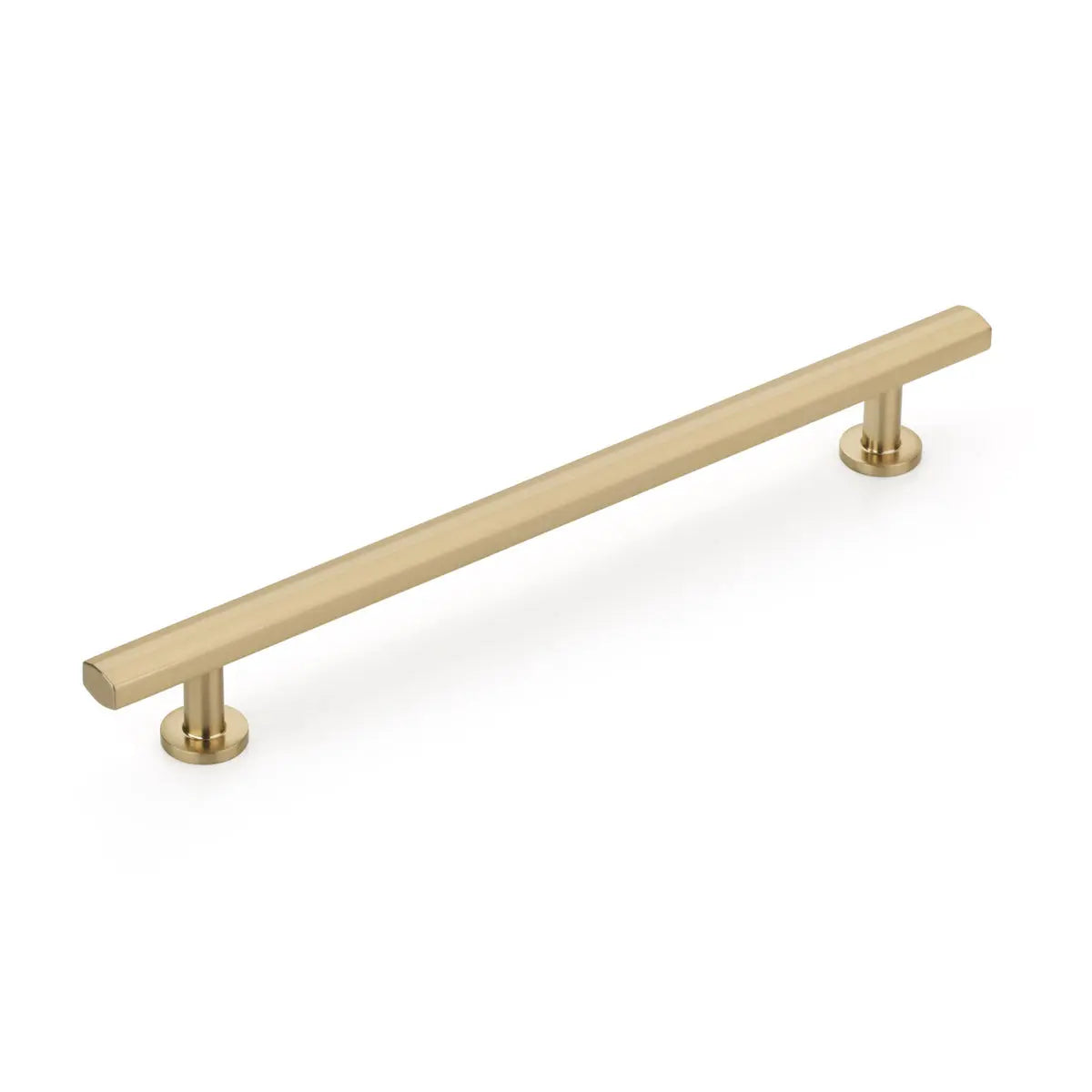 Schaub Heathrow Pull, 8" cc, Signature Satin Brass Schaub Hentell Schaub