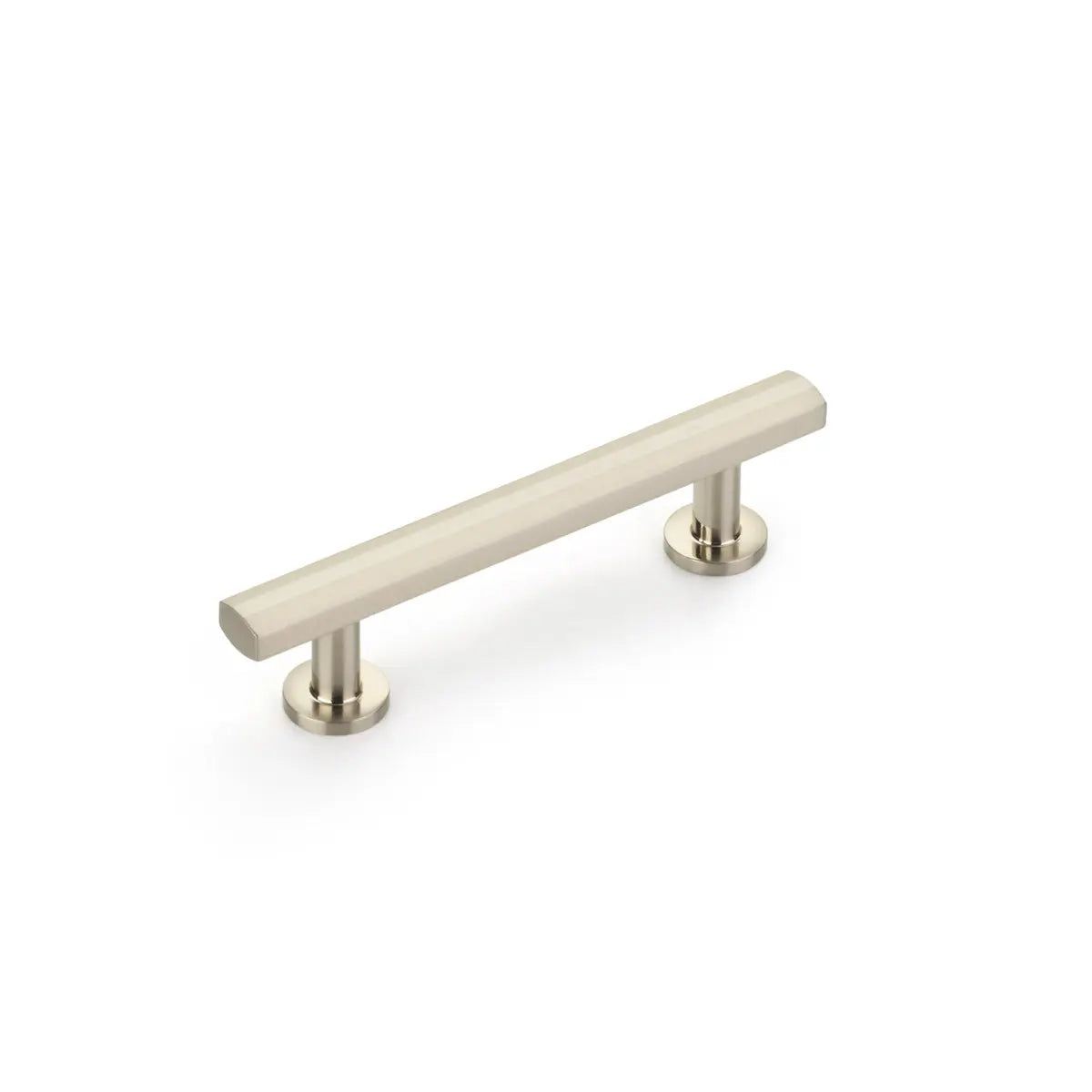 Schaub Heathrow Cabinet Pull, 3-1/2" cc, Brushed Nickel Schaub Hentell Schaub