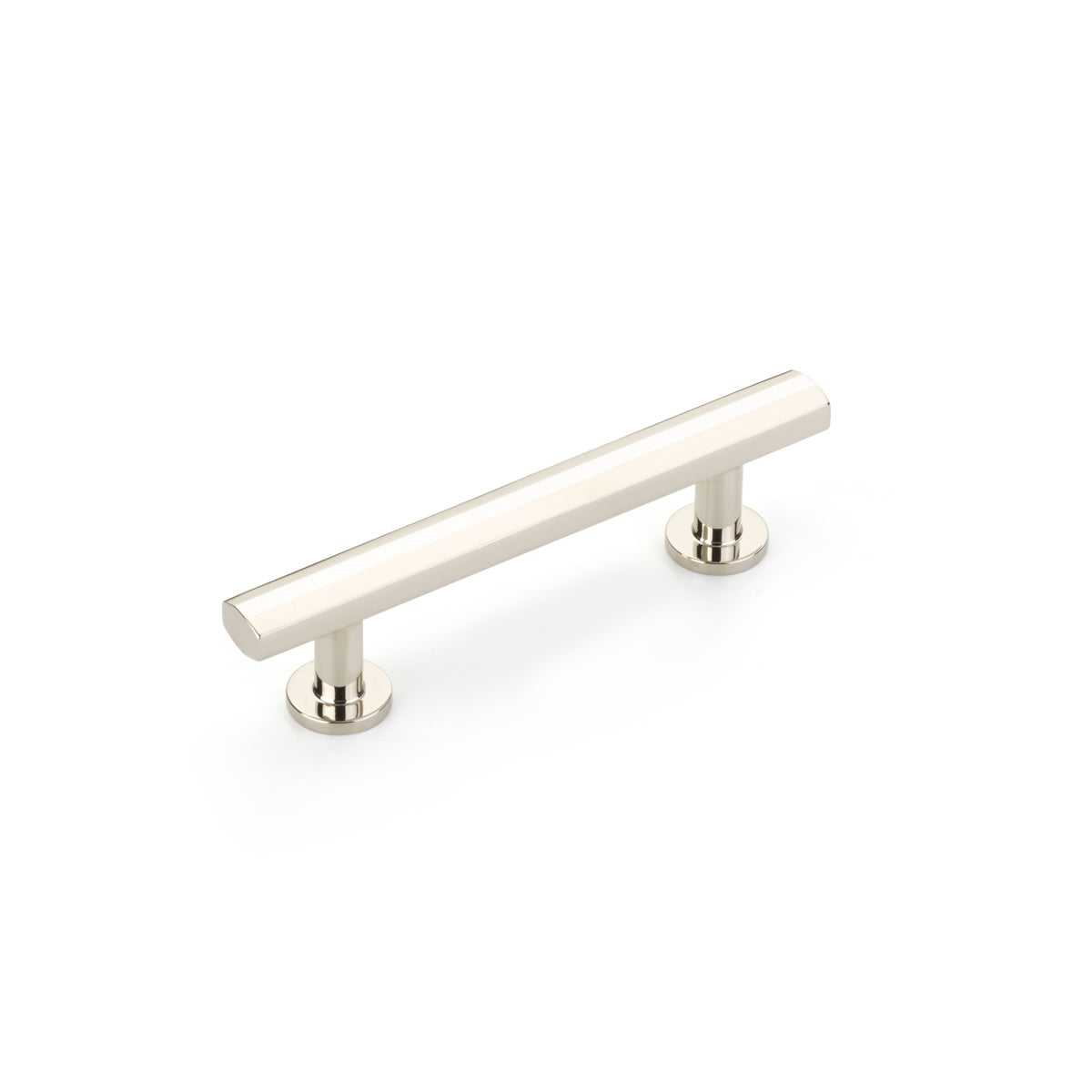 Schaub Heathrow Cabinet Pull, 3-1/2" cc, Polished Nickel Schaub Hentell Schaub
