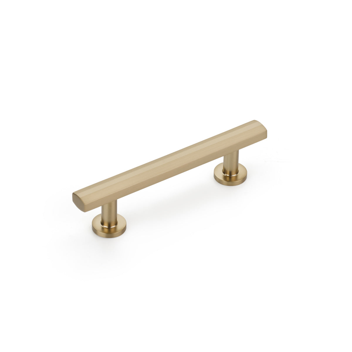 Schaub Heathrow Cabinet Pull, 3-1/2" cc, Signature Satin Brass Schaub Hentell Schaub