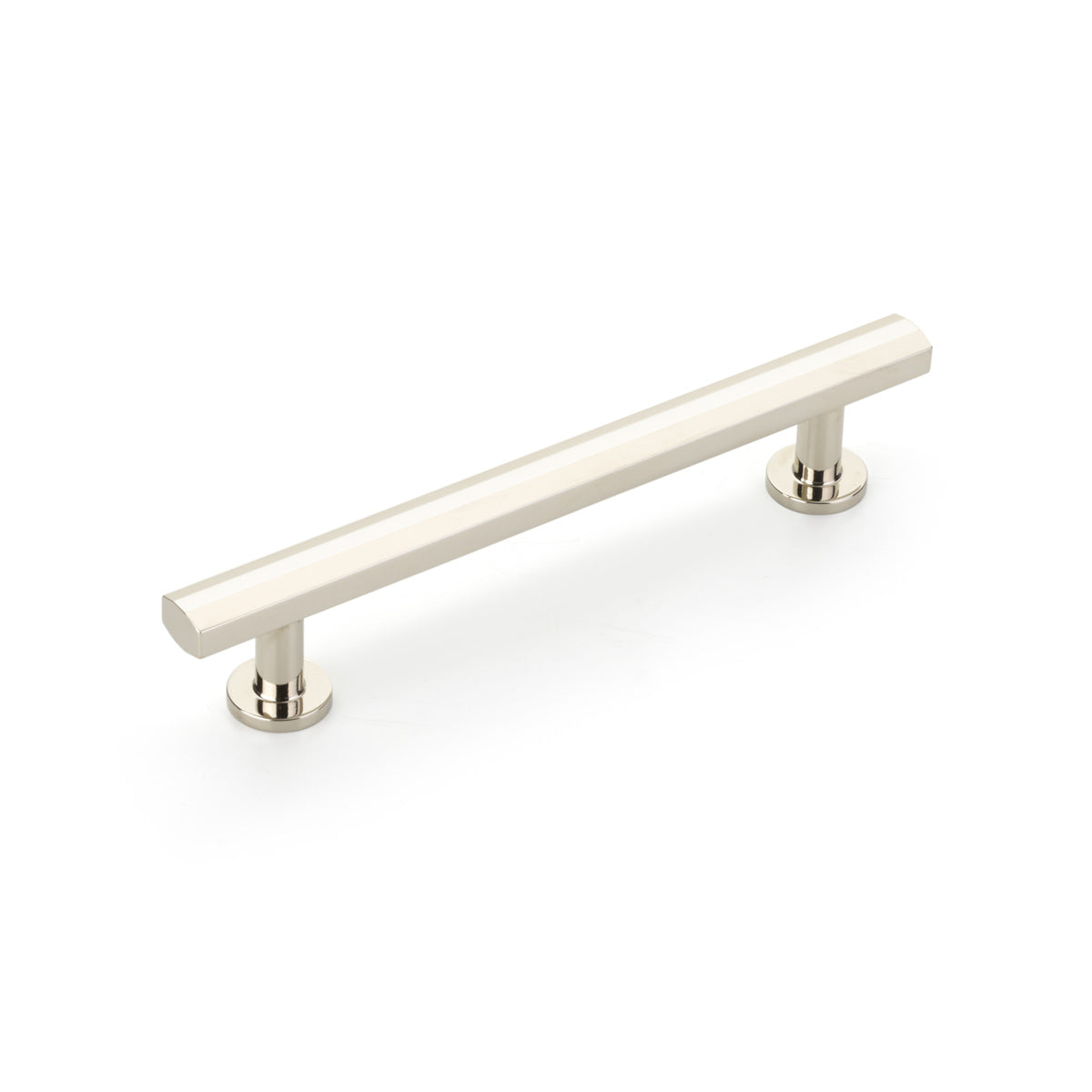 Schaub Heathrow Cabinet Pull, 5" cc, Polished Nickel Schaub Hentell Schaub