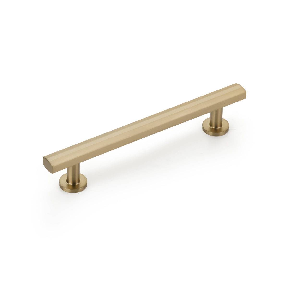Schaub Heathrow Cabinet Pull, 5" cc, Signature Satin Brass Schaub Hentell Schaub