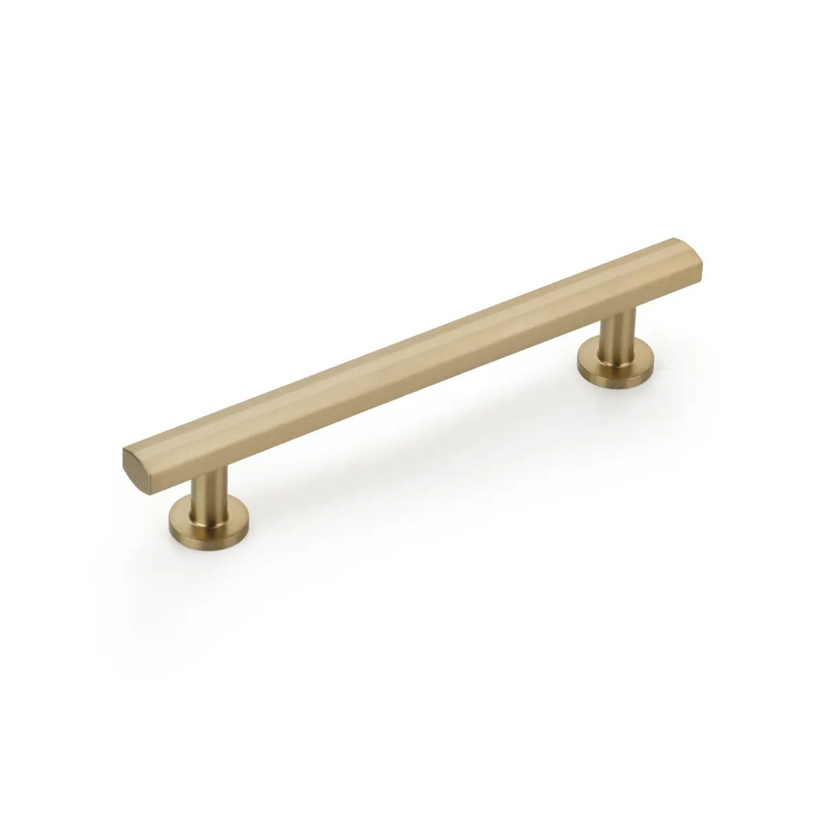 Schaub Heathrow Cabinet Pull, 5" cc, Signature Satin Brass Schaub Hentell Schaub