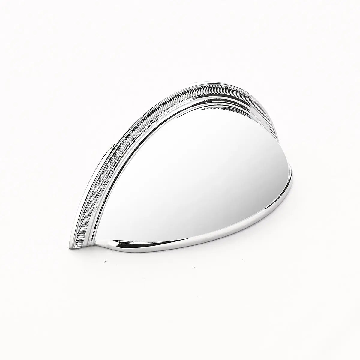 Schaub Atherton, Cup Pull, Plain Surface, Knurled Edges, Polished Chrome Schaub Hentell Schaub