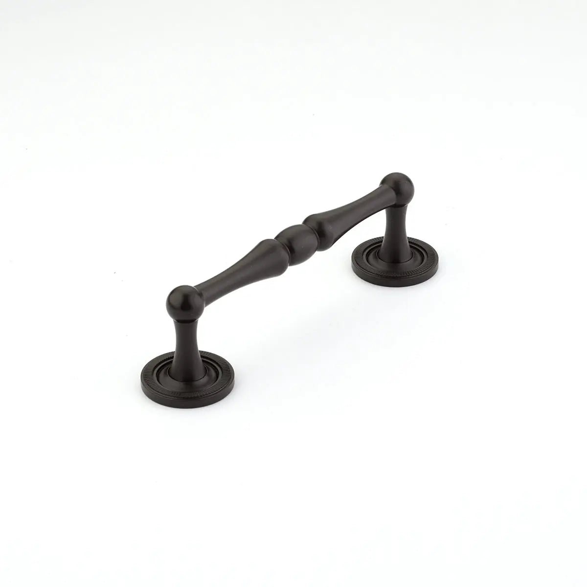 Schaub Atherton, Pull, 4" cc with knurled footplate, Oil Rubbed Bronze Schaub Hentell Schaub
