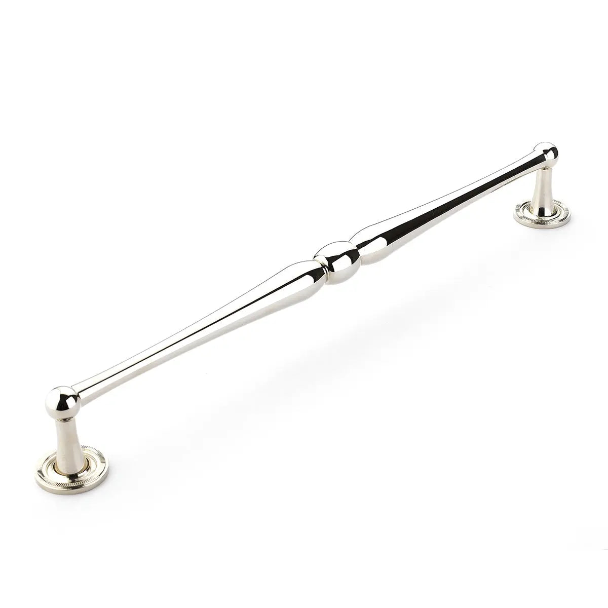 Schaub Atherton, Appliance Pull, 15" cc with knurled footplate, Polished Nickel Schaub Hentell Schaub