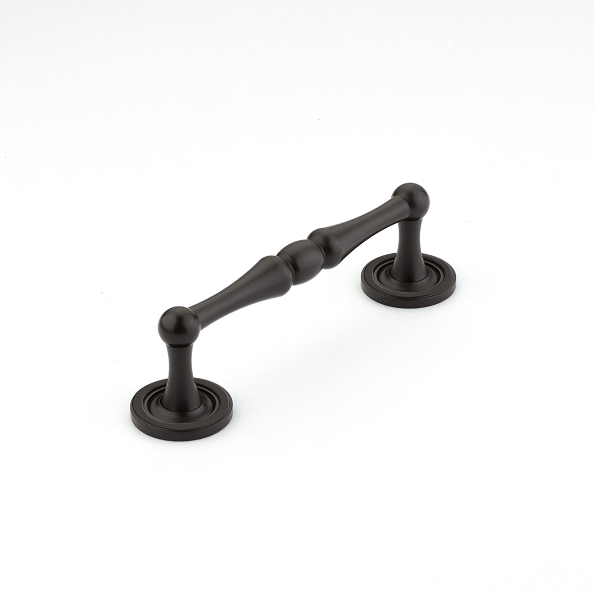 Schaub Atherton, Pull, 4" cc with plain footplate, Oil Rubbed Bronze Schaub Hentell Schaub
