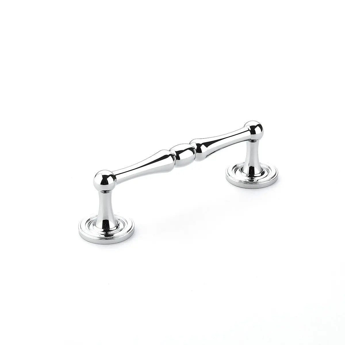 Schaub Atherton, Pull, 4" cc with plain footplate, Polished Chrome Schaub Hentell Schaub