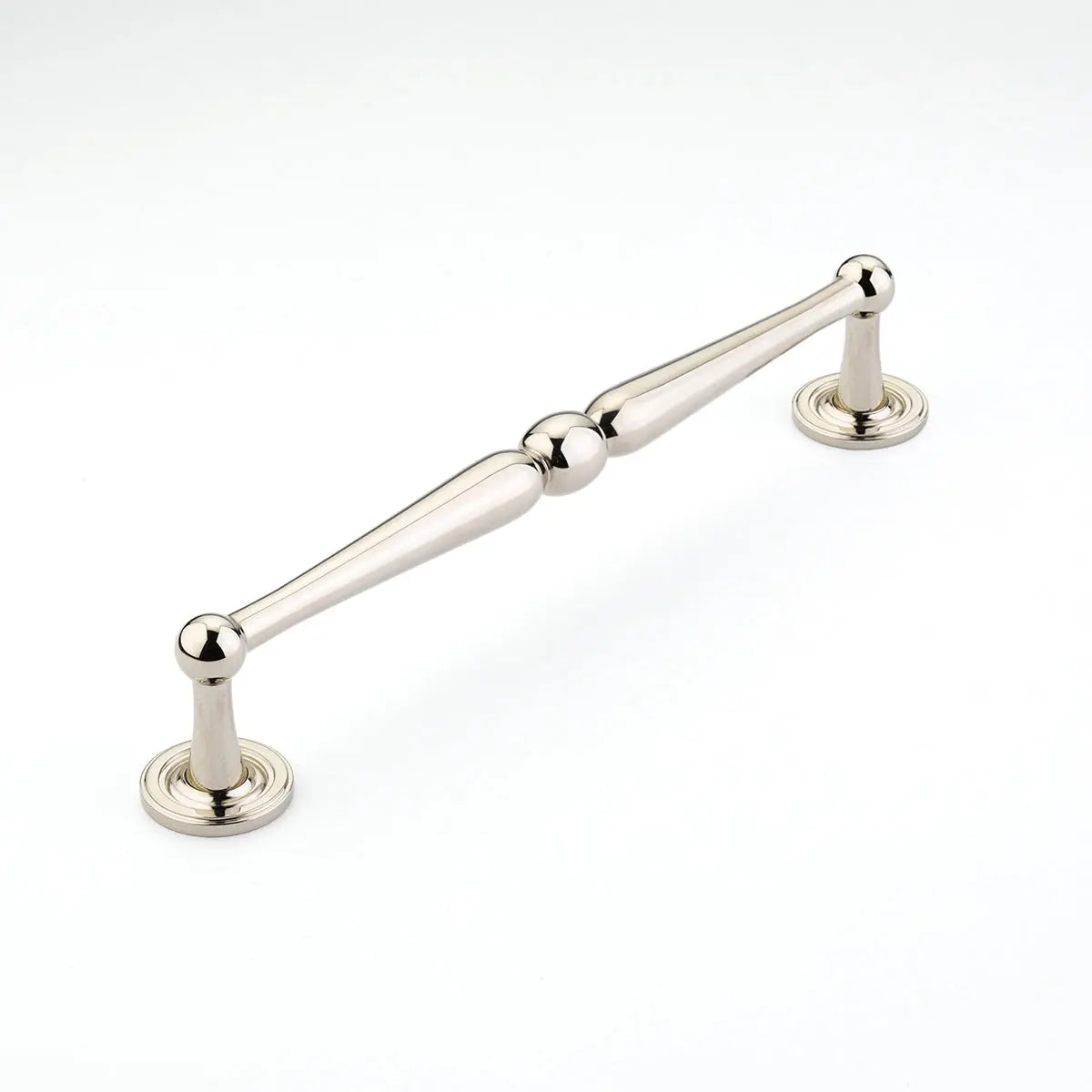 Schaub Atherton, Pull, 8" cc with plain footplate, Polished Nickel Schaub Hentell Schaub