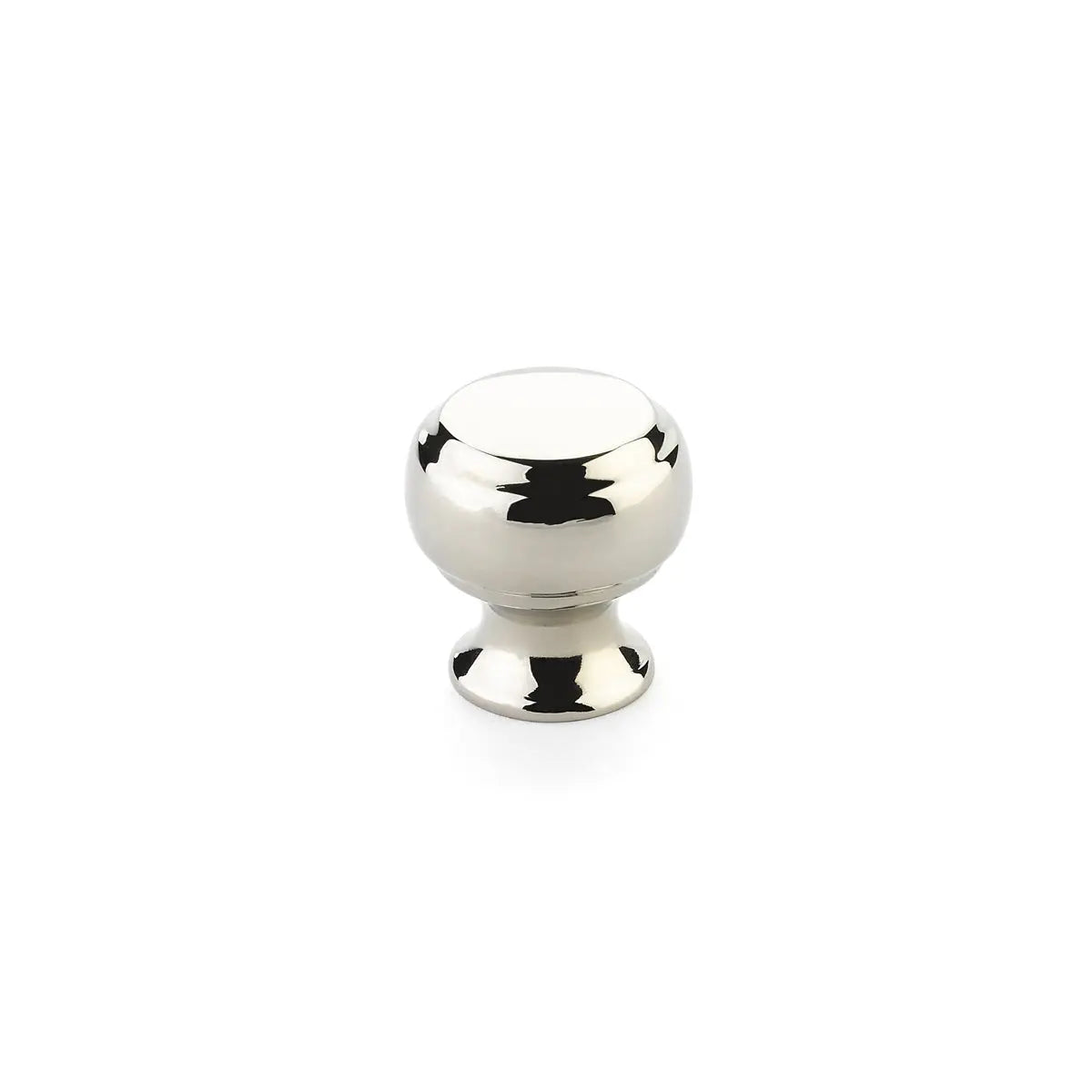 Schaub Cabriole, Knob, 1-1/8" dia, Polished Nickel Schaub Hentell Schaub