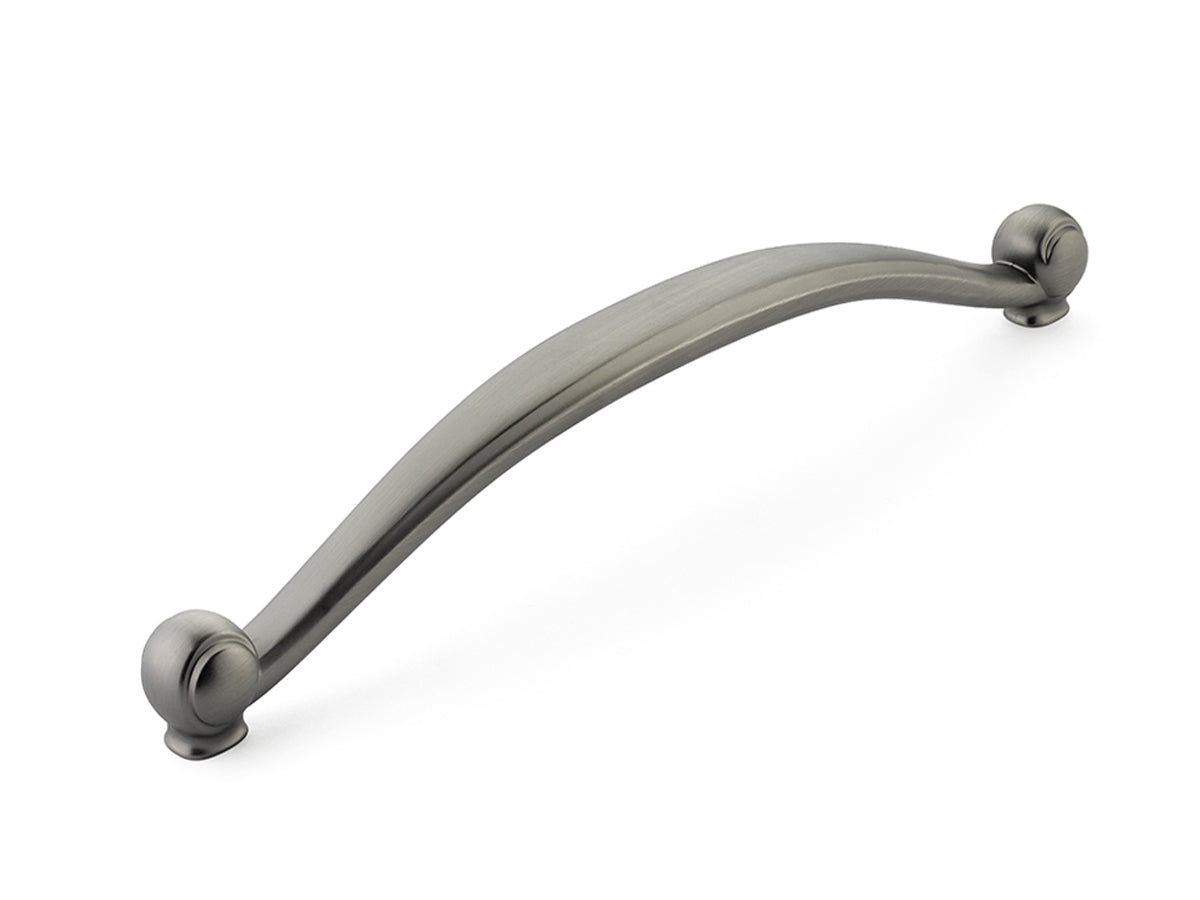 Schaub Cabriole, Pull, 13" cc, Antique Nickel Schaub Hentell Schaub