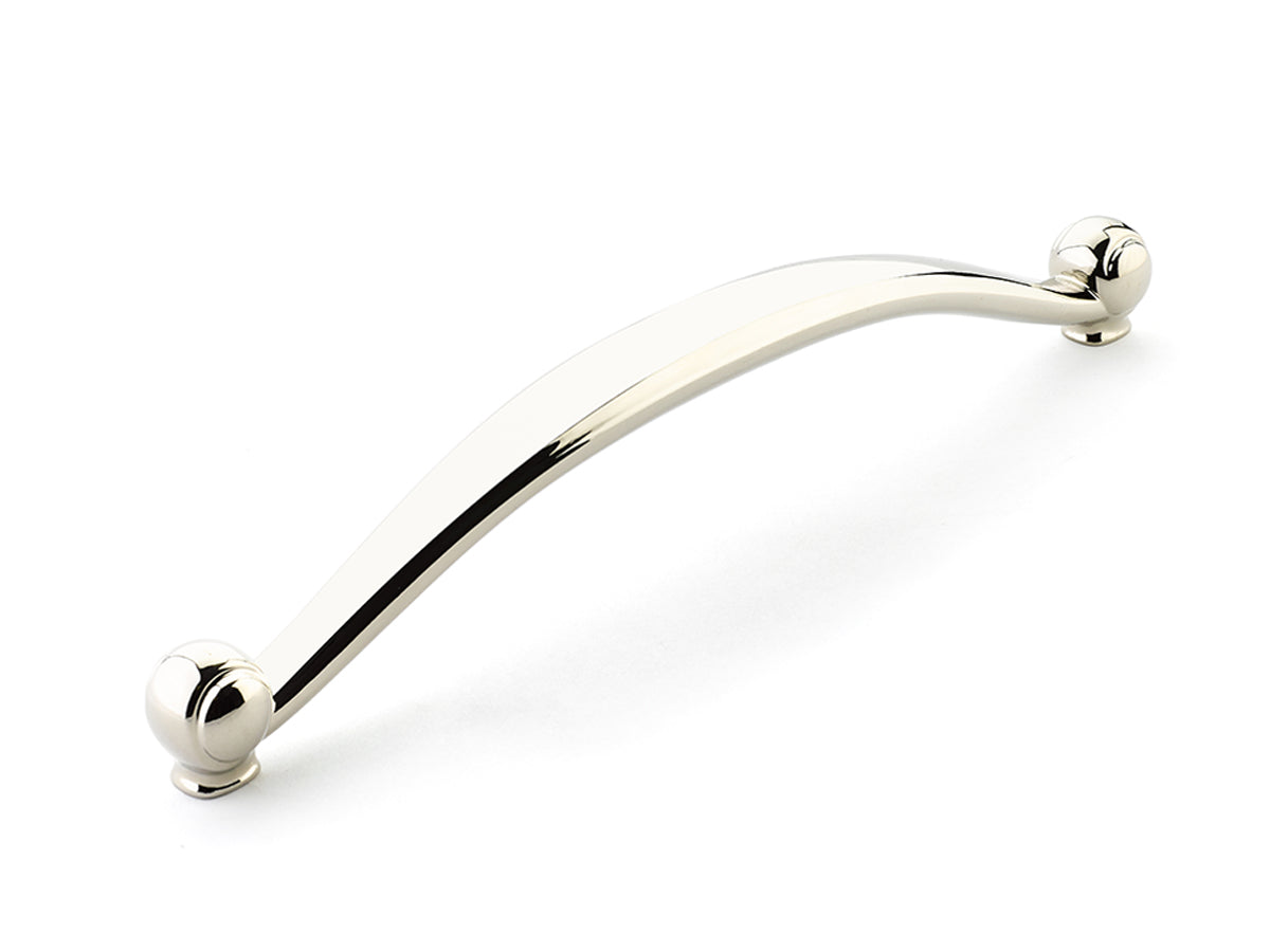 Schaub Cabriole, Pull, 13" cc, Polished Nickel Schaub Hentell Schaub