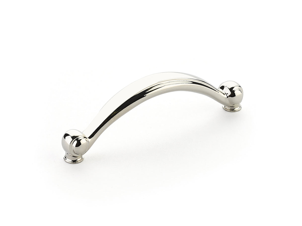 Schaub Cabriole, Pull, 96 mm cc, Polished Nickel Schaub Hentell Schaub