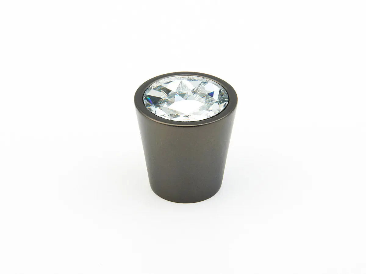 Schaub Stargaze, Knob, Cylinder, Clear, Bronze 1-1/6" dia Schaub Hentell Schaub